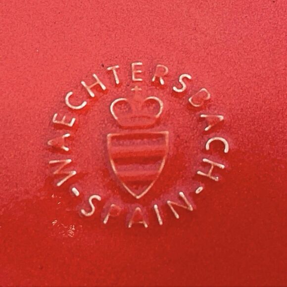 Waechtersbach Germany Large Red Cherry Serving Salad Mixing Bowl 9" Vintage - Picture 9 of 9